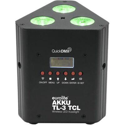 EuroLite Battery LED Spotlight - Model TL-3 RGB, Wireless, Compact EuroLite Battery LED Spotlight - Model TL-3 RGB, Wireless, Compact