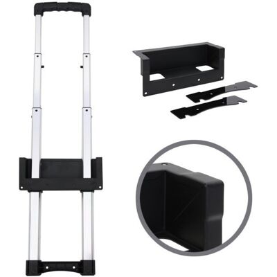 Adam Hall Recessed Extendable Handle - 3-Stage, Black - Handle Type Adam Hall Recessed Extendable Handle - 3-Stage, Black - Handle Type