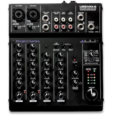 ART USBMix6 6-Channel Mixer/USB Audio Interface ART USBMix6 6-Channel Mixer/USB Audio Interface