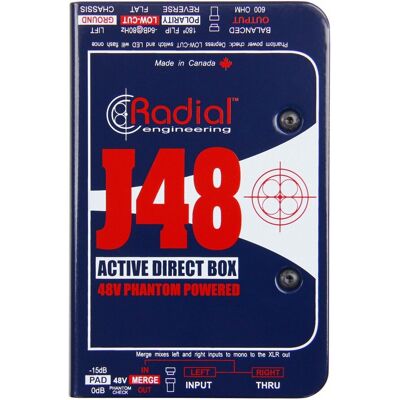 Radial J48-MK2 Active DI Box - DI Box Radial J48-MK2 Active DI Box - DI Box