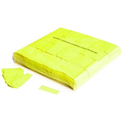 MagicFX Yellow UV Confetti - 55x17mm Rectangles - 1kg Confetti MagicFX Yellow UV Confetti - 55x17mm Rectangles - 1kg Confetti