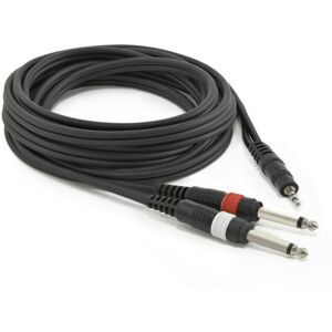 Gear4Music Essentials Stereo MiniJack to Dual Jack Cable 9m Gear4Music Essentials Stereo MiniJack to Dual Jack Cable 9m