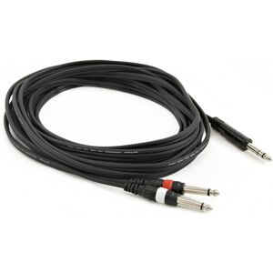 Gear4Music Stereo Jack - Mono Jack(x2) Cable 6m Gear4Music Stereo Jack - Mono Jack(x2) Cable 6m