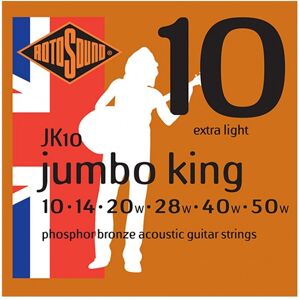 Rotosound Jumbo King JK10 Phosphor Bronze Acoustic Strings 10-50 Rotosound Jumbo King JK10 Phosphor Bronze Acoustic Strings 10-50