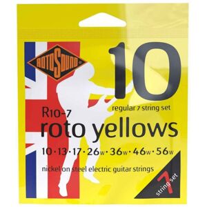 Rotosound R10-7 Roto Yellow Nickel 7-String Set 10-56 Rotosound R10-7 Roto Yellow Nickel 7-String Set 10-56