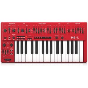 Behringer MS-1 MKII Analog Synthesizer Red Behringer MS-1 MKII Analog Synthesizer Red