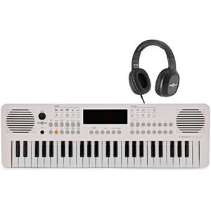 Gear4Music VISIONKEY-2 49 Key Portable Keyboard White Headphones Pack Gear4Music VISIONKEY-2 49 Key Portable Keyboard White Headphones Pack