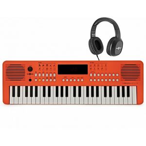 Gear4Music VISIONKEY-2 49 Key Portable Keyboard Orange Headphones Pack Gear4Music VISIONKEY-2 49 Key Portable Keyboard Orange Headphones Pack