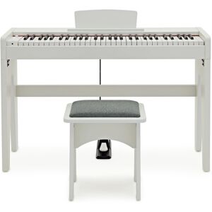 Gear4Music Keynote Junior Digital Piano & Stool White Gear4Music Keynote Junior Digital Piano & Stool White
