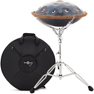 Gear4music Life Handpan 12 Notes D Kurd with Adjustable Stand Black Gold Gear4music Life Handpan 12 Notes D Kurd with Adjustable Stand Black Gold