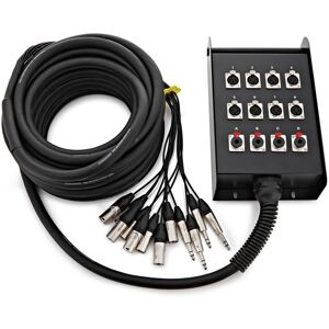 Studiospares 8 XLR/4 Jack Stage Box & Snake 15m Studiospares 8 XLR/4 Jack Stage Box & Snake 15m