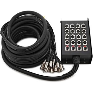 Studiospares 16 XLR/4 Jack Stage Box & Snake 15m Studiospares 16 XLR/4 Jack Stage Box & Snake 15m