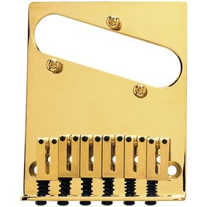 Fender 6-Saddle American Series Telecaster Bridge Assembly Gold Fender 6-Saddle American Series Telecaster Bridge Assembly Gold