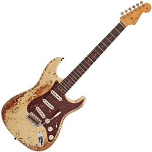 Fender Custom Shop 63 Stratocaster Super Heavy Relic White over 3 Tone Sunburst Fender Custom Shop 63 Stratocaster Super Heavy Relic White over 3 Tone Sunburst