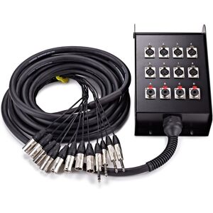 Studiospares 8 XLR/4 Jack Stage Box & Snake 8m Studiospares 8 XLR/4 Jack Stage Box & Snake 8m