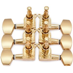 Gear4Music Guitarworks Tuning Machines 3-A-Side Hex Keys Gold Gear4Music Guitarworks Tuning Machines 3-A-Side Hex Keys Gold