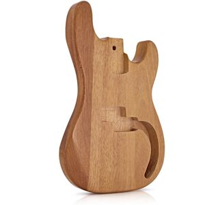 Gear4Music Bass Guitar Body Natural Mahogany Gear4Music Bass Guitar Body Natural Mahogany
