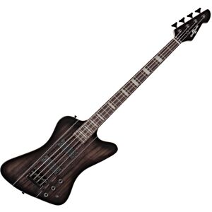 Harlem Z Bass Guitar by Gear4music Trans Black Harlem Z Bass Guitar by Gear4music Trans Black