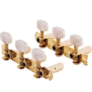 Gear4Music Guitarworks Classical Guitar Machine Heads Round Gold Gear4Music Guitarworks Classical Guitar Machine Heads Round Gold