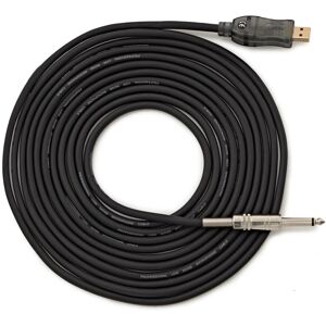 Jack to USB Audio Interface Cable 5m by Gear4music Jack to USB Audio Interface Cable 5m by Gear4music