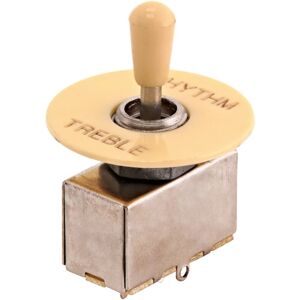 Gear4Music Guitarworks 3-way Vintage Style Toggle Switch Cream Gear4Music Guitarworks 3-way Vintage Style Toggle Switch Cream