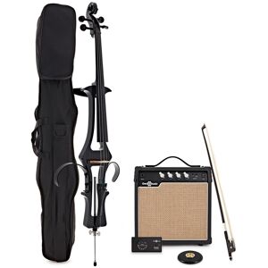 Electric Cello Amp Pack by Gear4music Black Electric Cello Amp Pack by Gear4music Black