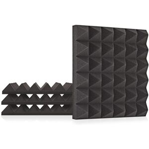 AcouFoam 30cm Acoustic Panels by Gear4music Pack of 4 AcouFoam 30cm Acoustic Panels by Gear4music Pack of 4