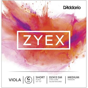 DAddario Zyex Viola G String Short Scale Medium DAddario Zyex Viola G String Short Scale Medium