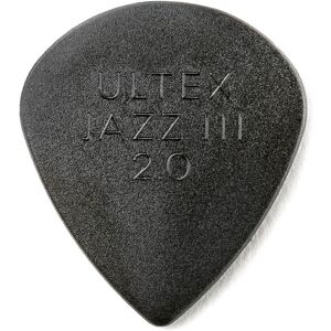 Dunlop JD-427P2.0 Ultex Jazz III 2.0mm 6 Pick Pack Dunlop JD-427P2.0 Ultex Jazz III 2.0mm 6 Pick Pack