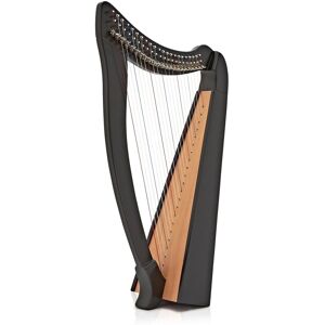 22 String Harp with Levers by Gear4music Black 22 String Harp with Levers by Gear4music Black