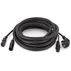 XLR and EU IEC Combination Cable by Gear4music 5m XLR and EU IEC Combination Cable by Gear4music 5m