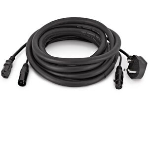 XLR and UK IEC Combination Cable by Gear4music 5m XLR and UK IEC Combination Cable by Gear4music 5m