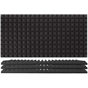 AcouFoam 100x50cm Acoustic Panel by Gear4music Pack of 4 AcouFoam 100x50cm Acoustic Panel by Gear4music Pack of 4