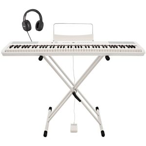 SDP-2 Stage Piano by Gear4music + Stand Pedal and Headphones White SDP-2 Stage Piano by Gear4music + Stand Pedal and Headphones White