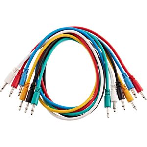 Mono Minijack Patch Cable 60cm 6 Pack by Gear4music Mono Minijack Patch Cable 60cm 6 Pack by Gear4music