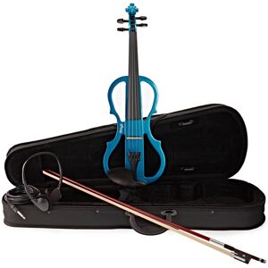 Stagg Shaped Electric Violin Outfit Metallic Blue Stagg Shaped Electric Violin Outfit Metallic Blue