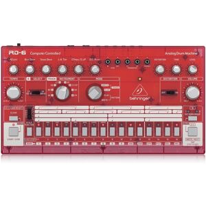 Behringer RD-6 Drum Machine Transparent Red Behringer RD-6 Drum Machine Transparent Red