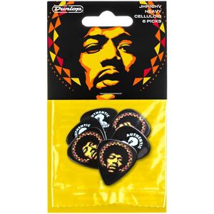 Dunlop Jimi Hendrix Picks 6 Pack Aura Mandala Dunlop Jimi Hendrix Picks 6 Pack Aura Mandala