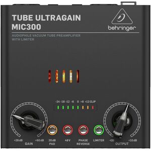 Behringer MIC300 Vacuum Tube Preamplifier with Limiter Behringer MIC300 Vacuum Tube Preamplifier with Limiter