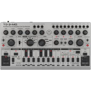 Behringer TD-3-MO Modded Out Analogue Bass Line Synthesizer Silver Behringer TD-3-MO Modded Out Analogue Bass Line Synthesizer Silver