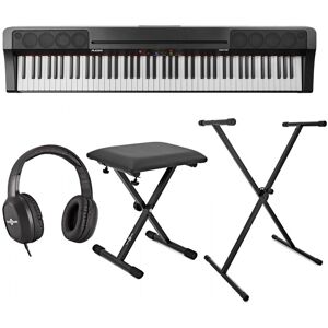 Alesis Prestige Digital Piano Black Inc. Stand Bench and Headphones Alesis Prestige Digital Piano Black Inc. Stand Bench and Headphones