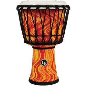 Latin Percussion LP Djembe World 7-inch Rope Tuned Orange Marble Latin Percussion LP Djembe World 7-inch Rope Tuned Orange Marble