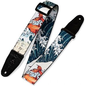 Levys MPD2-016 Prints Polyester w/ Leather Ends 2" Tattoo Koi Fish Levys MPD2-016 Prints Polyester w/ Leather Ends 2" Tattoo Koi Fish