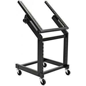 19" 12U & 9U Adjustable Studio Rack Trolley by Gear4music 19" 12U & 9U Adjustable Studio Rack Trolley by Gear4music