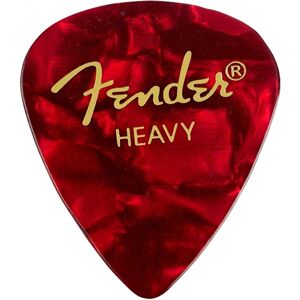 Fender Premium Celluloid 351 Shape Picks Heavy Red Moto Pack of 12 Fender Premium Celluloid 351 Shape Picks Heavy Red Moto Pack of 12