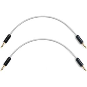 MyVolts Candycords Halo 3.5mm Cable 2-Pack - 15cm Powder Grey MyVolts Candycords Halo 3.5mm Cable 2-Pack - 15cm Powder Grey