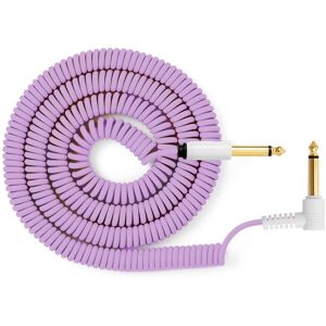 MyVolts Candycords 6.35mm Straight-Angled Coiled Cable 100cm Purple MyVolts Candycords 6.35mm Straight-Angled Coiled Cable 100cm Purple