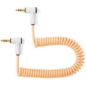 MyVolts Candycords 3.5mm Angled Jack Coiled Cable 20cm Peach MyVolts Candycords 3.5mm Angled Jack Coiled Cable 20cm Peach