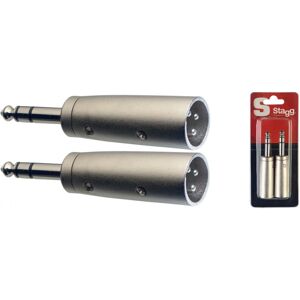 Stagg 2x Male Stereo Phone / Symetrical Male XLR Adaptor Stagg 2x Male Stereo Phone / Symetrical Male XLR Adaptor