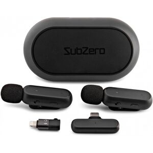 SubZero Dual Wireless Lav Mic with USB-C and Lightning Connections SubZero Dual Wireless Lav Mic with USB-C and Lightning Connections